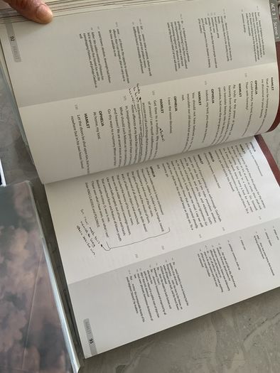 Leaving cert books for English, examination.