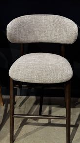 4 x Beige Fabric Counter Bar Stools Brand New