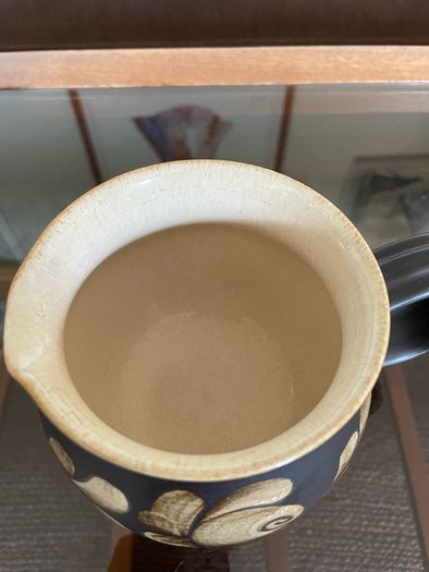 Denby Bakewell Vintage Brown Stoneware Rustic Floral Jug