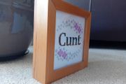 Framed needlework