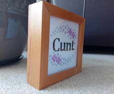 Framed needlework