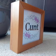 Framed needlework