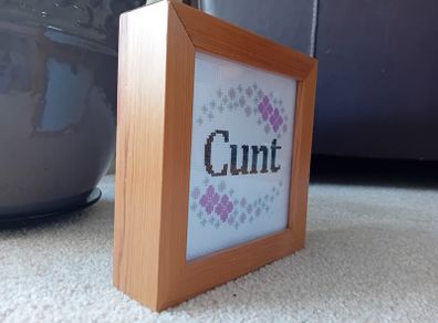 Framed needlework