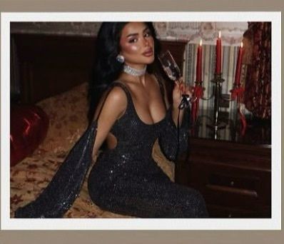 Black sequin debs dress