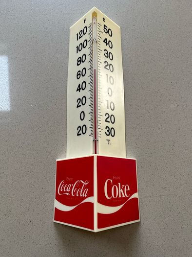 Coca Cola 1970's Thermometer New