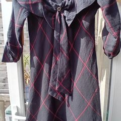 Black Check Dress
