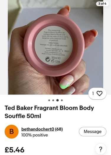 x2 Bundle - Brand New Ted Baker Bundle - Fragrant Bloom - Size - 50ml & 50ml