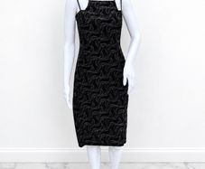 Pre Owned Quiz Vintage 90s Glitter Swirl Mini Dress