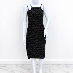 Pre Owned Quiz Vintage 90s Glitter Swirl Mini Dress