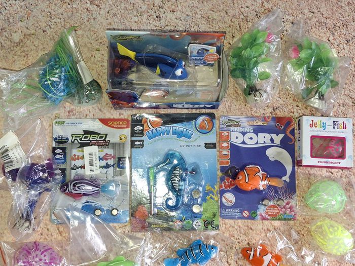 Finding Dory bundle - Robo Fishes Jellyfishes Robo Seahorse Aqua Plants RF102