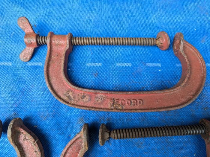 Three Record 6" G Clamps
