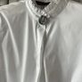 shirt Zara size large white blouse with grandfather frilled collar Image 10