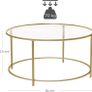 Coffee Table Round Glass Table - Free Delivery Nationwide Image 3