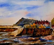 bray harbour watercolour