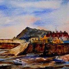 bray harbour watercolour