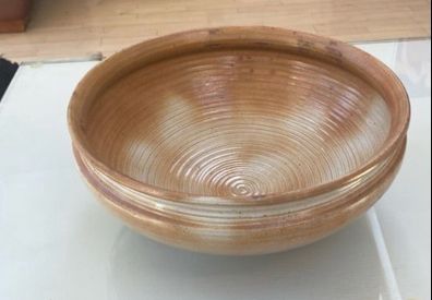 Reduced French Gres Du Marais  stoneware  very large 13 .5 diameter Bowl