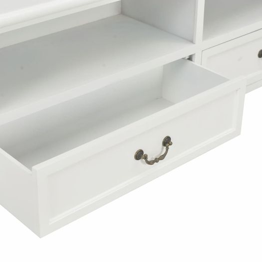 TV Cabinet White 120x30x40 cm Wood