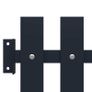 Fence Panel Anthracite 170.5x170 cm Powder-coated Steel Image 3