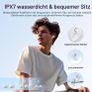 Thunelec U9 Earbuds, Bluetooth 5.4 with Touchscreen, In-Ear with Noise-Canceling Mic, 48-Hour Playtime, Deep Bass, Dark Gray Image 3