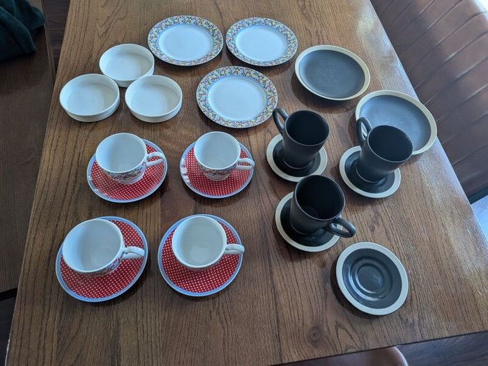 cups and saucers