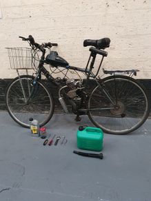 Adult men's bicycle with free 50cc motor included