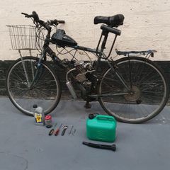 Adult men's bicycle with free 50cc motor included
