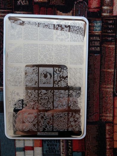 Nails stamping plate large Zjoy
