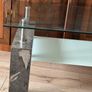 Two tier Glass table in great condition. Image 4