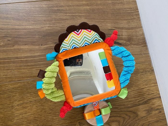 Infantino Rattle Chime Sensory Toy with mirror rattle