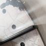 Large antique style white wall clock Image 3