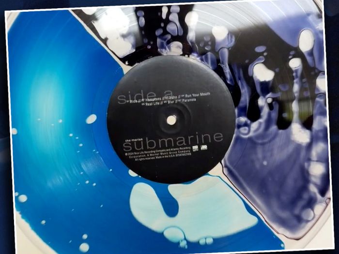 The Marias Submarine Blue in Black Coloured Liquid Filled Limited Edition LP Exclusive Numbered Rare
