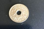 Old 1936 France coin 5 Centimes
