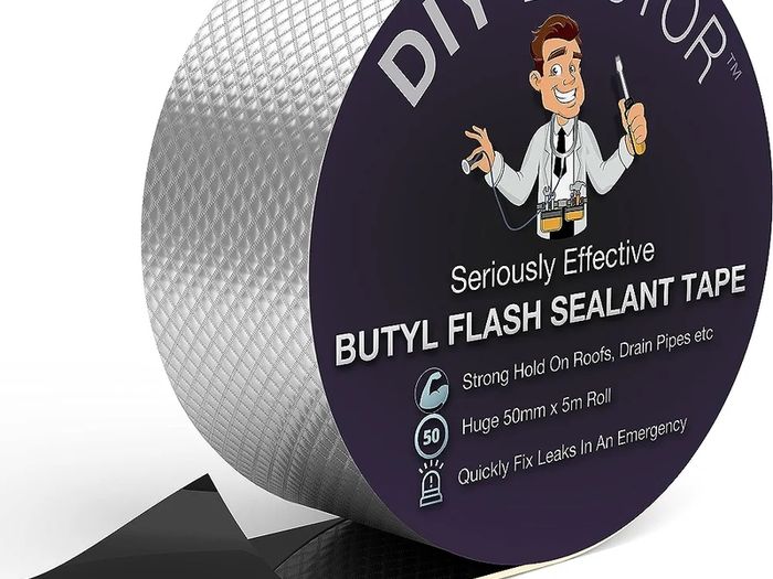 DIY Doctor Butyl Tape - Outdoor Use - Roof Sealant - Waterproof tape for Leaks - Repair Tape - Aluminium Foil 50mm x 5m