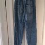 Girls denim jean joggers Image 2