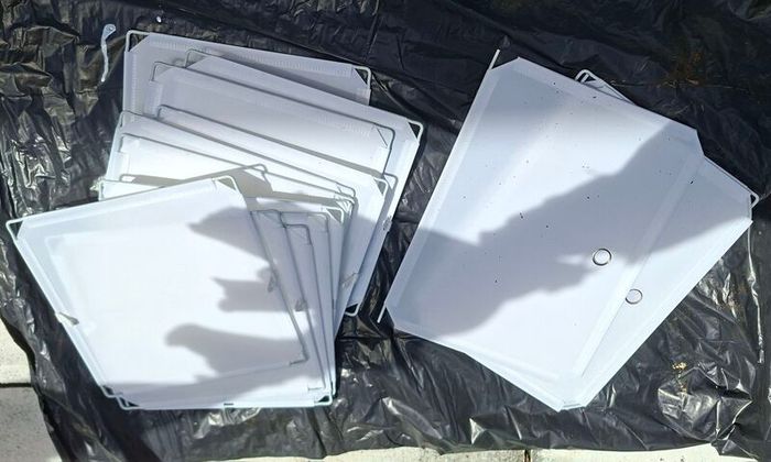 nylon panels could be assembled to make container  I think.