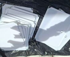 nylon panels could be assembled to make container  I think.
