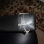 Vintage Faux Leather Arm Chair with Castors for Sale Image 5
