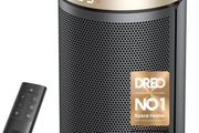 Dreo Electric Heater, 1500W Energy Efficient Space Room Heater, Upgrade Remote Portable Ceramic Fan Heaters, Thermostat, 3 Modes 12H Timer, Overheat &amp; Tip Over Protection, for Bedroom, Atom 316, Gold