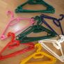 COAT HANGERS & 5 x TROUSER RACKS. Clothes Hangers  Jacket Top Trousers hangers. 6 colours. Image 6