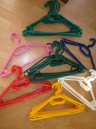 COAT HANGERS & 5 x TROUSER RACKS. Clothes Hangers  Jacket Top Trousers hangers. 6 colours.