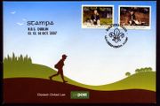 2007 Ireland Stampa Members Souvenir Scouting First Day Cover Overprinted for Stampa