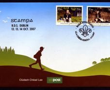 2007 Ireland Stampa Members Souvenir Scouting First Day Cover Overprinted for Stampa