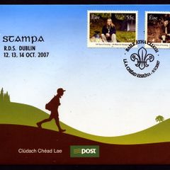 2007 Ireland Stampa Members Souvenir Scouting First Day Cover Overprinted for Stampa