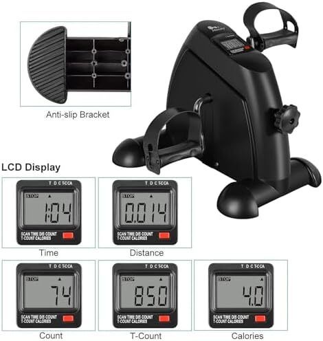 Mini Exercise Bike Portable Home Pedal Exerciser Gym Fitness Leg Arm
