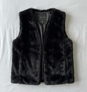 New Look Black Faux Fur Vest