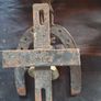 Beautiful Old Iron Wall Mounted Last Call Horseshoe and Brass Bell, Postage Available Image 3