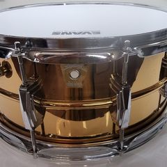 Ludwig Smooth Bronze Vintage Monroe Badge 14 x 6.5 Snare Drum