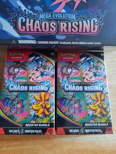 Pokemon Tcg Mega Evolution Chaos Rising Etb Plus X2 Booster Bundle Boxes Sealed