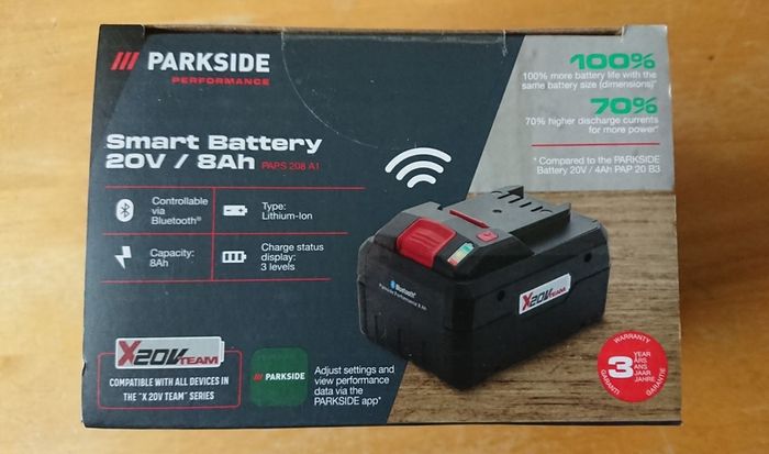 Parkside Performance 12A X20V Smart Bluetooth Super Fast Battery Charger. 12AH 8AH 4AH X20V Smart Bluetooth Batteries. 2.5AH 5AH X12V Next Gen Performance Batteries 6.0A X12V Next Gen Performance Fast Charger.
