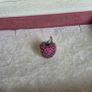 PANDORA red apple pave charm perfect condition fully hallmarked Image 2